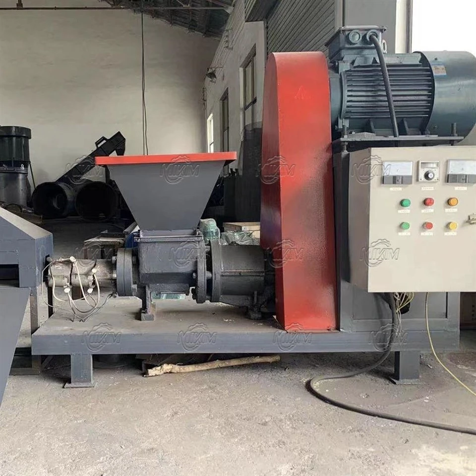 Rice Husk Palm Shell Charcoal Briquette Making Machine Wood Charcoal Sawdust Briquette Extruder Press Making Machine high quality