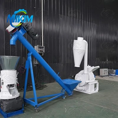 Linie automată de producție de peleți din lemn de biomasă